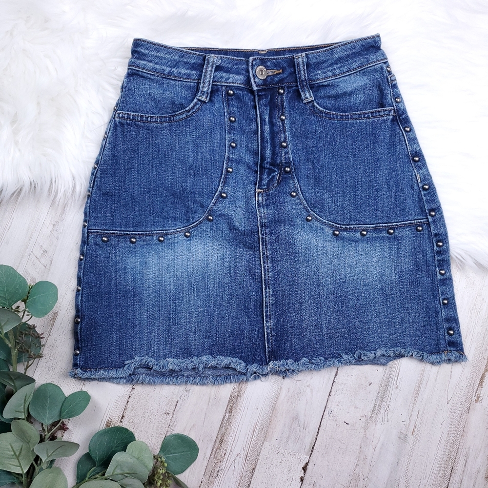 Arizona Denim Studded Skirt
